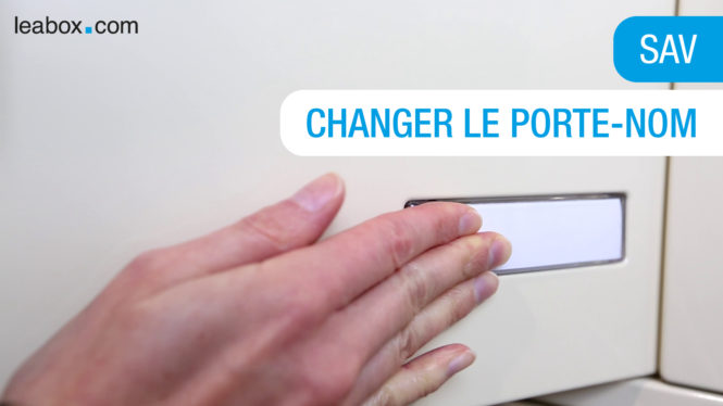 Changer le porte-nom d'une boite aux lettres